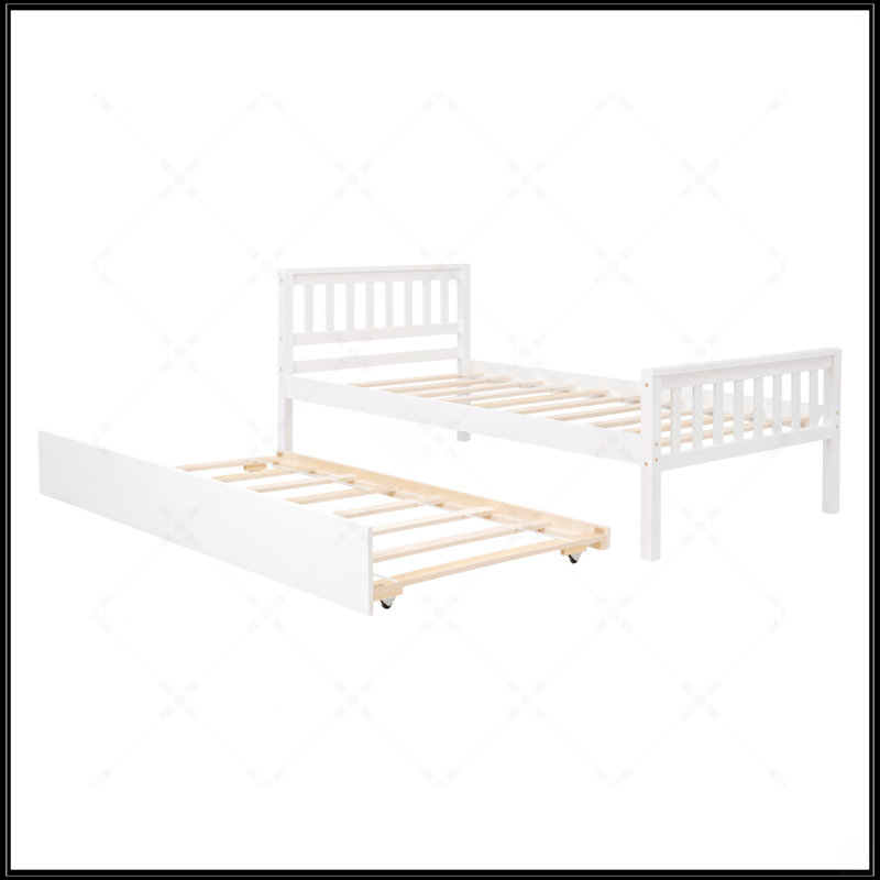 Lit simple avec lit gigogne