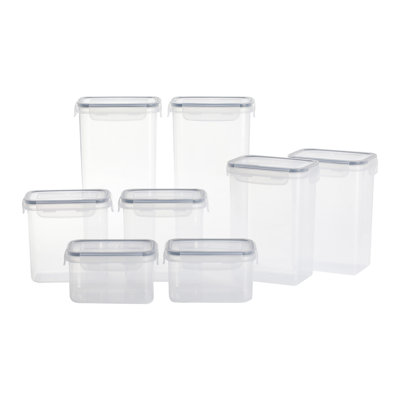 Erie 800 mL Plastic Food Storage Container - Set of 8 Containers and 8 Lids