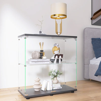 33.93'' H x 31.77'' W Wood Trophy Display Case