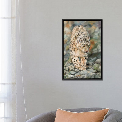 « snow leopard ii », impression sur toile
