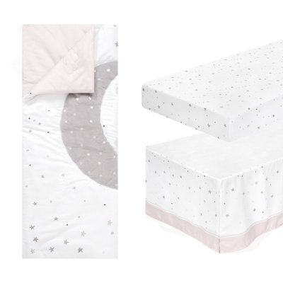 Hocker Reversible Celestial Star Crib Bedding Set