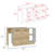 Kitchen Island, Two  External Shelves, Double Door Cabinets, Three Shelves -White / Light Oak