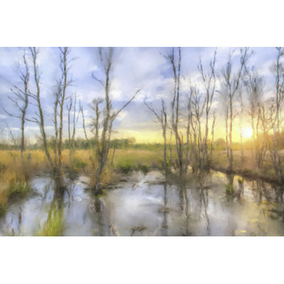 Sunrise Swamp - peinture sur toile tendue