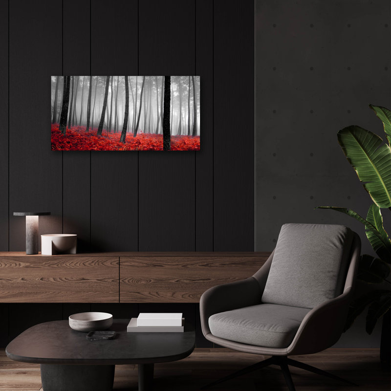 «Autumn Woods 2» par Photoinc Studio, art mural en verre acrylique, H 12 po x l 24 po
