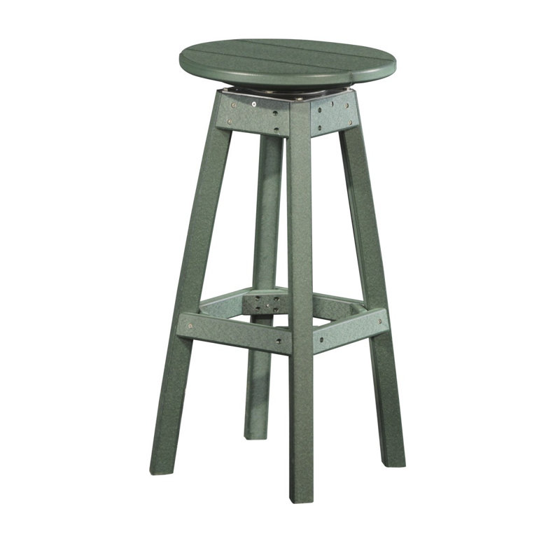 Tabouret de bar de patio 29,75 po Alsfeld, Vert, Vert