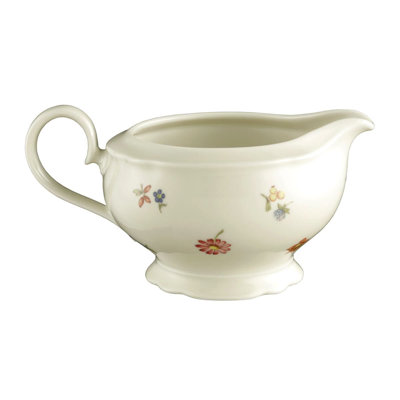 Marieluise Ivory Flower Gravy Boat