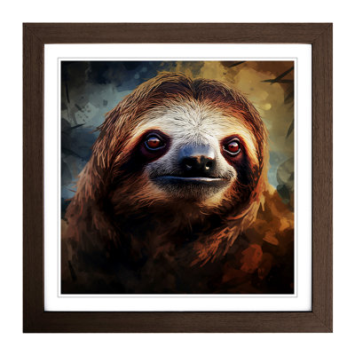 Sloth Digital Art No.1 - Framed Print