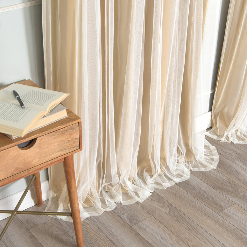 Croyden Blackout Single Curtain Panel, Wheat