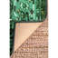 Tapis performance vert tissé à la machine à motif oriental Bowning-2112874427