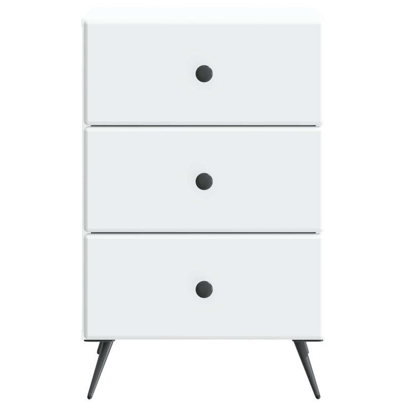 43cm W Engineered Wood Bedside Table