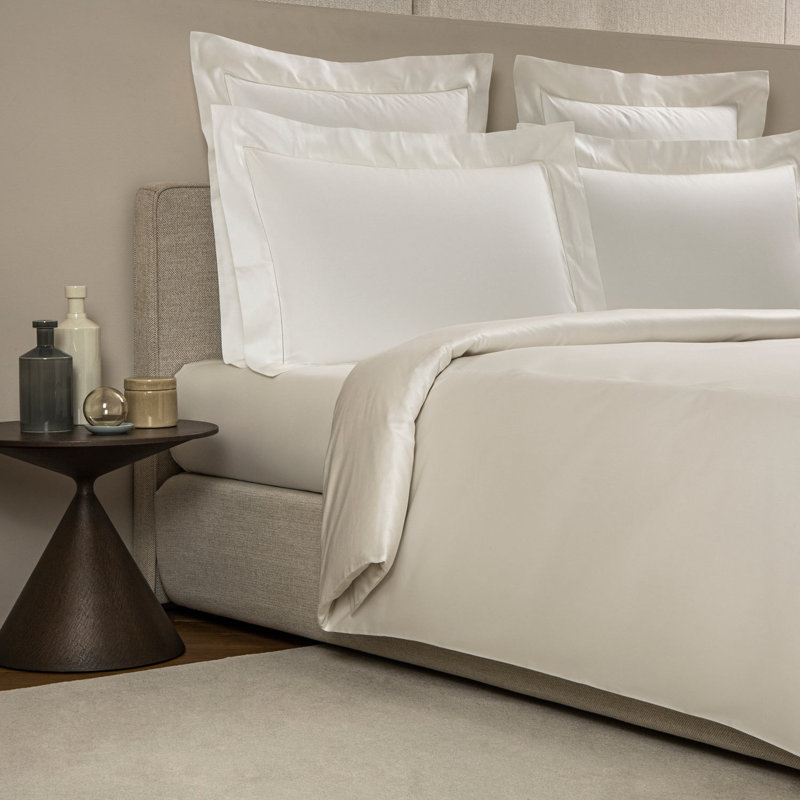 Single Ajour Duvet Cover, Queen Duvet Cover, Milk