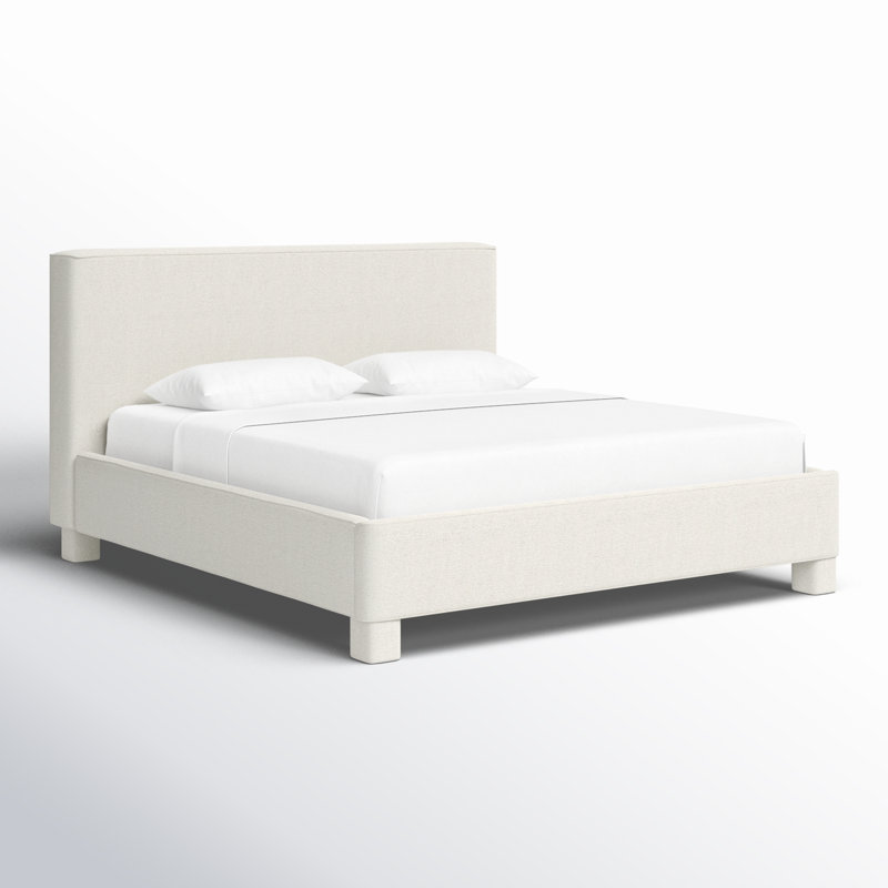 Ichigo Upholstered Bed, Light Grey, King