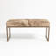 Upholstered Cowhide Stool-1801345996