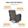 Gaetanino Swivel PE Wicker Rattan Outdoor Rocking Chairs Set with Side Table (2 chairs and 1 side table)