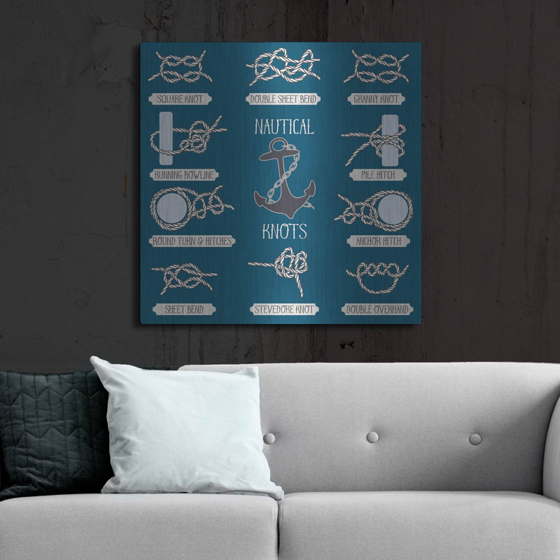 «Nautical Knots», art mural en métal, H 36 po x l 36 po