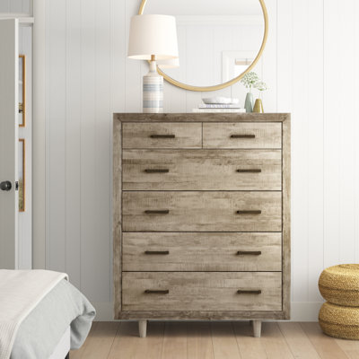 Commode en bois massif 6 tiroirs Peloquin