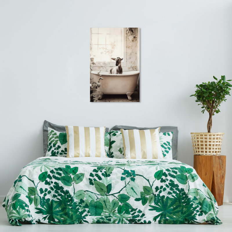 «Laderek Goat In A Bath On Canvas» par Wynwood Studio Print, H 36 po x l 24 po x P 0,8 po