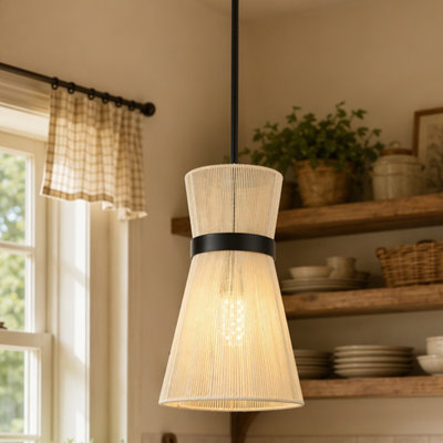 Luminaire suspendu en sablier 1 lumière