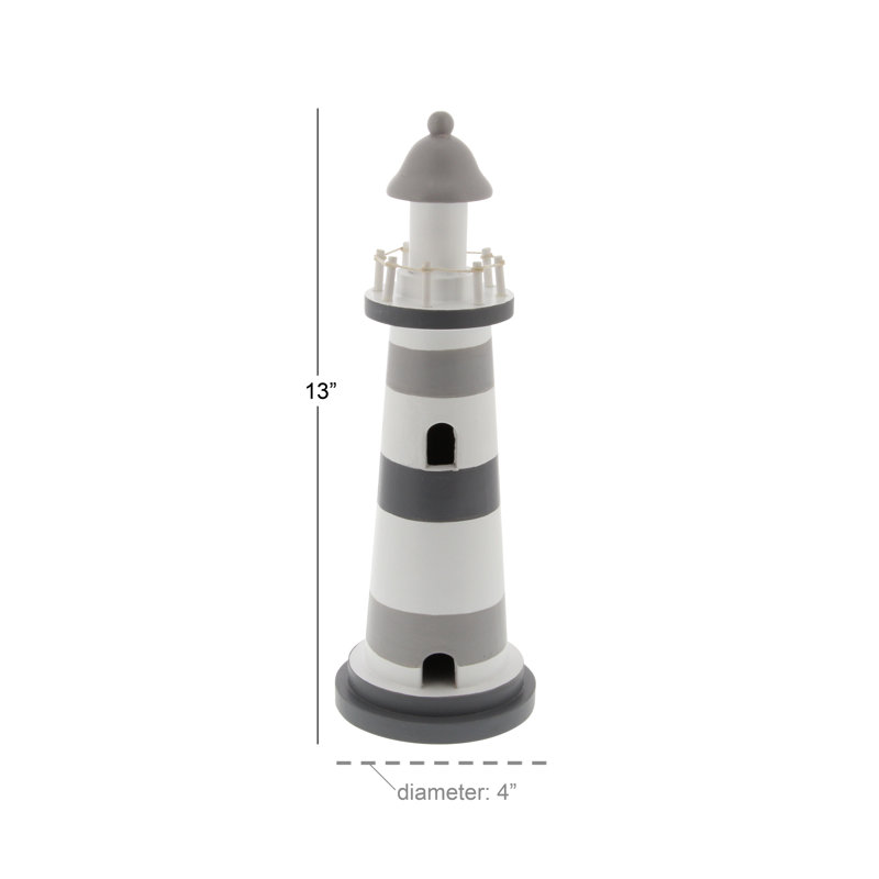 Sculpture phare Fiorini, H 13 po x l 4 po x p 4 po