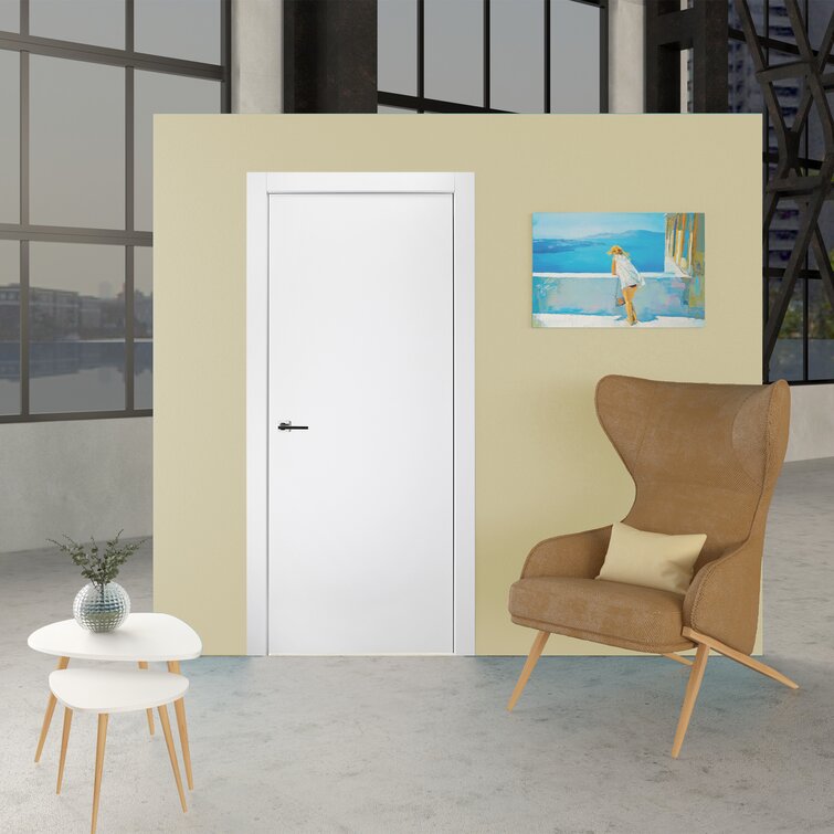 Prefinished Arvika Polar White Modern Interior Single Door