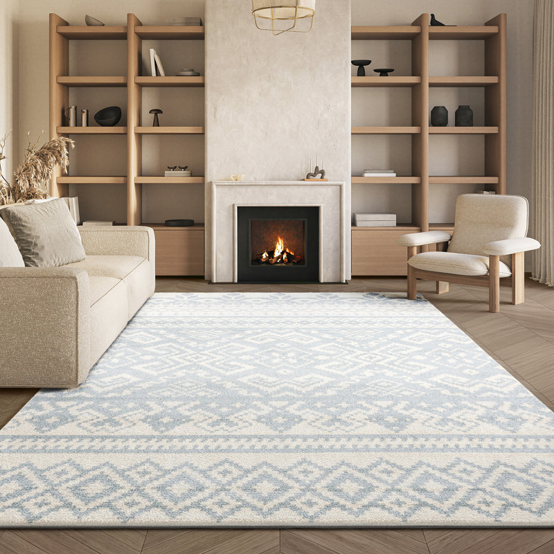 Tapis ivoire / ardoise Wynn, Rectangle 8 pi x 10 pi