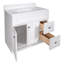 Ensemble de meuble-lavabo en bois massif de 37 pouces avec plateau blanc assemblé Brookings, Sherwin Williams - Design House, 216069-101466692