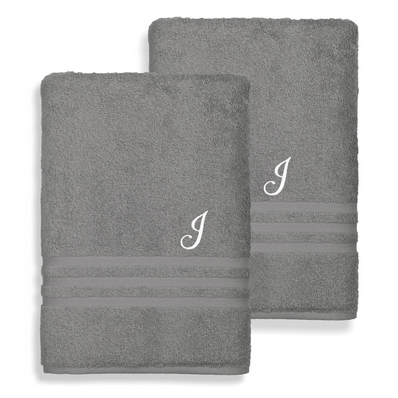 Denzi Midweight Bath Sheet, J, Dark Gray