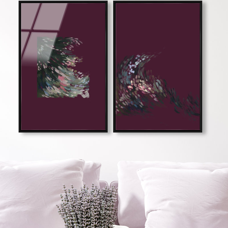 Delicate Spring Set High-Gloss Frameless Acrylic Glass Wall Art Abstract Print by Oliver Gal, Ready to Hang, 10 x 15