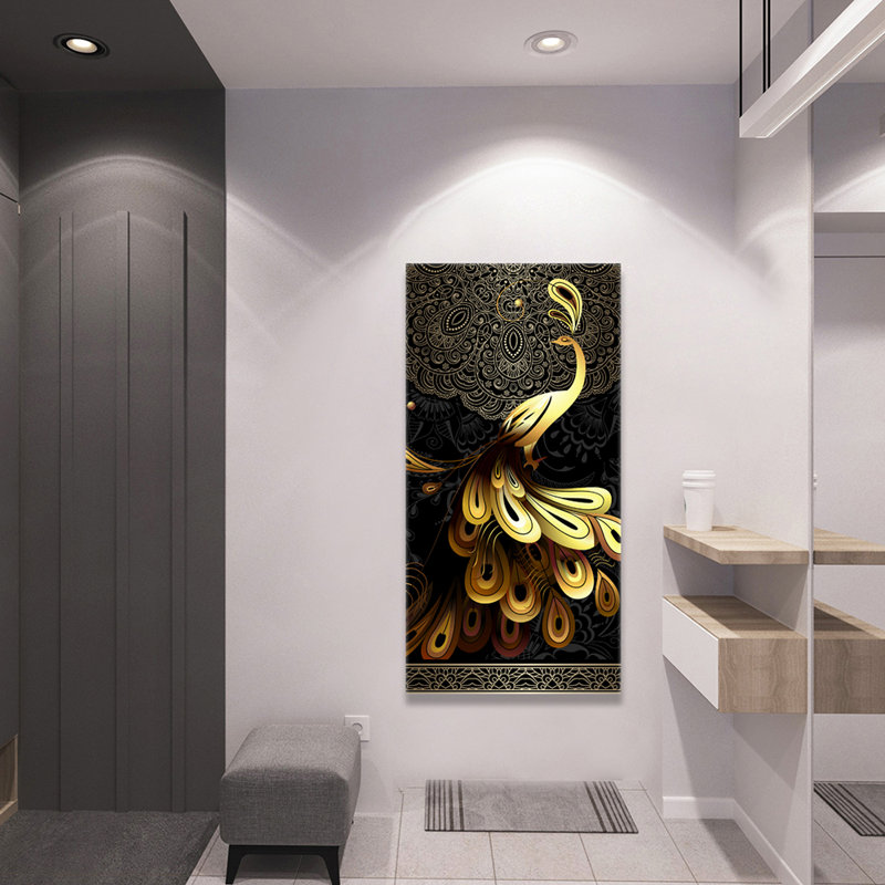 Peinture sur toile, cadre flottant, L 28 po x H 40 po x P 1,5 po