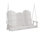 Berlin Gardens Comfo Back Three Seat Console Swing with Zinc Chains