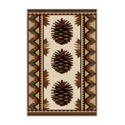  Tapis lavable Pinecone Southwestern
