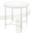 Aditya Contemporary 24"Dia Round End Table in Mirrored and Antique Brass