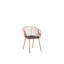 Bonneau 46cm H Upholstered Ladder Back Armchair-921728849