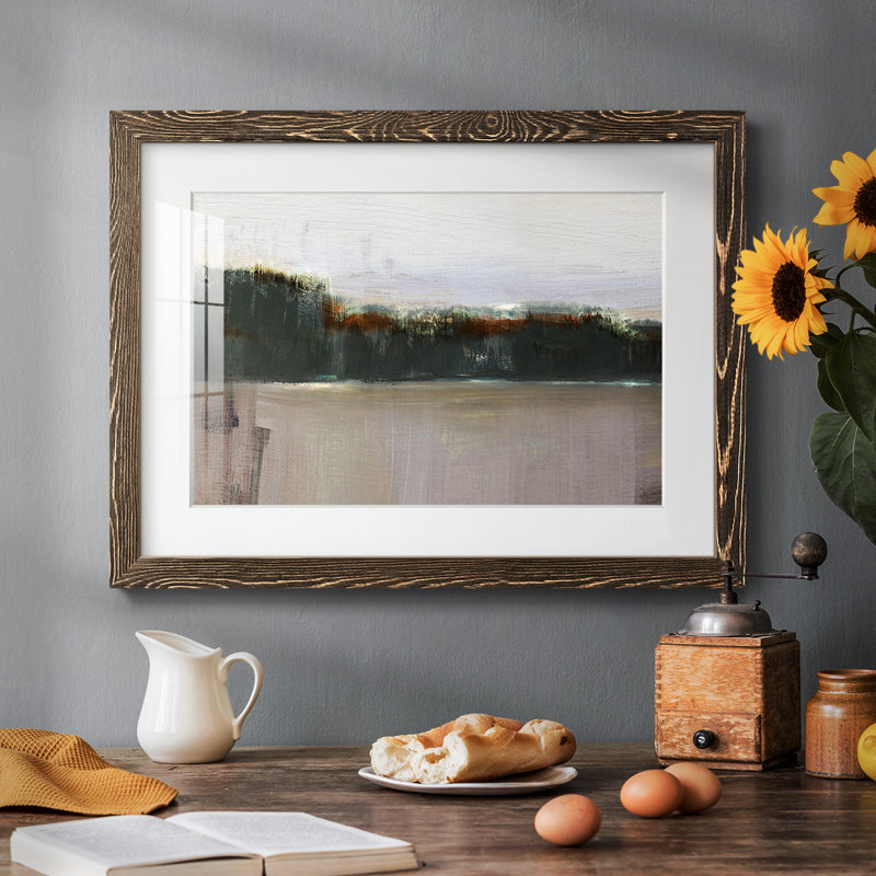 At At Dusk Turnwood - Reproduction d'un seul cadre photo, H 18 po x l 26 po x P 1,5 po, Noyer