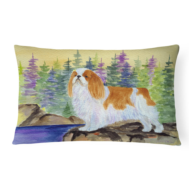 Coussin décoratif intérieur/extérieur english toy épagneul