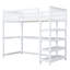 Lit mezzanine avec tablettes de rangement et bureau sous le lit-501454305-501454307