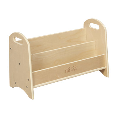 ECR4Kids 2-Shelf Tabletop Book Display with Handles, Beginner Bookshelf by ECR4Kids