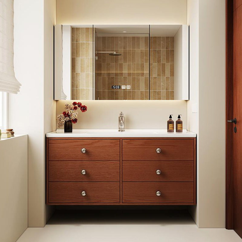 Armoire de salle de bain style français, H 23,6 po x l 51,2 po x P 19,7 po