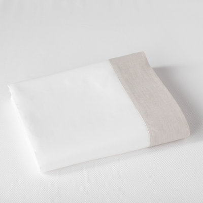 Mandalay Linen Cuff Flat Sheet