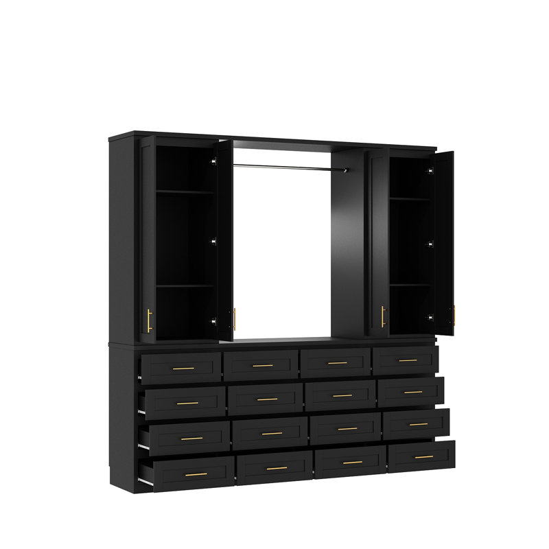 Armoire autoportante avec tringle à vêtements (94,5 po H x 94,5 po L)
