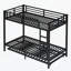 Lit en métal avec lit gigogne simple-702169559