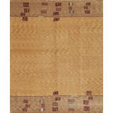 Plateau Hand Knotted Wool Area Rug in Brown/Red