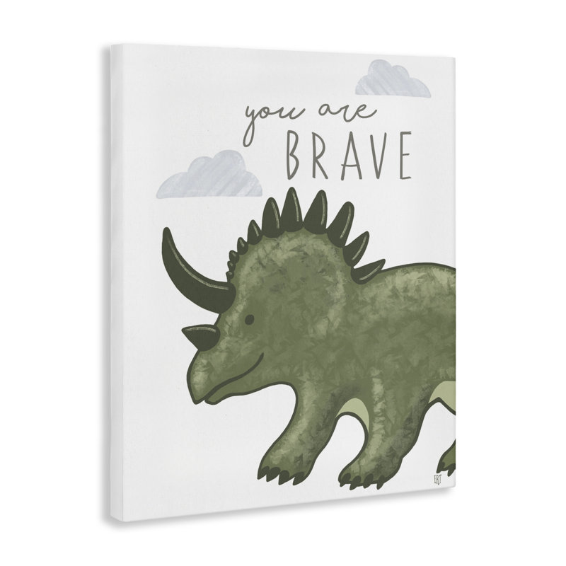 «You Are Brave Dinosaur», conception par Elizabeth Tyndall, H 40 po x l 30 po