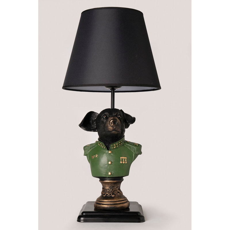 Lampe de table en métal Hefley, Vert