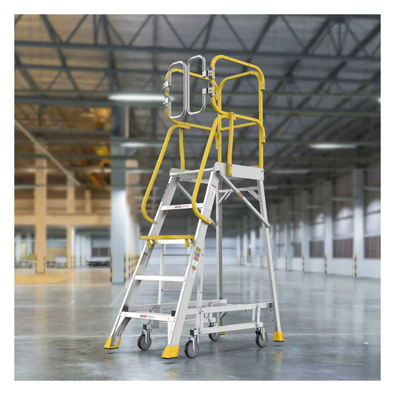 Échelle plateforme en aluminium 5 étapes 375 lb