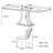 Household small rectangular dining table set-110959932