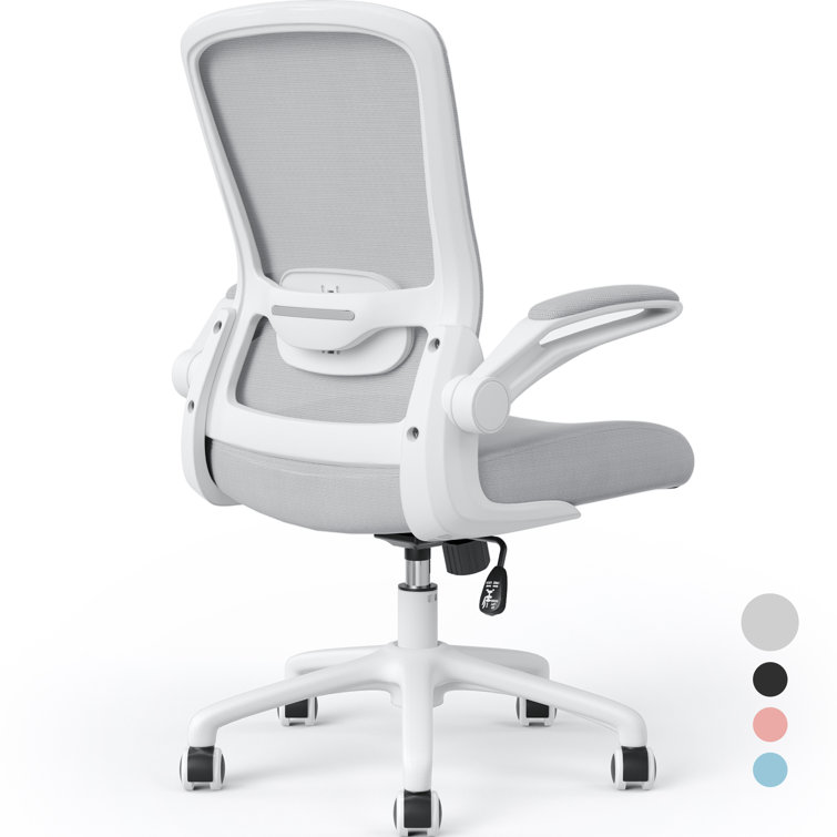 Home Office Chair Ergonomic Desk Chair The Twillery Co. Upholstery Color: White