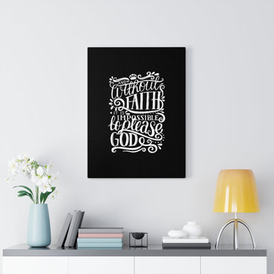 Please God - Wrapped Canvas Print