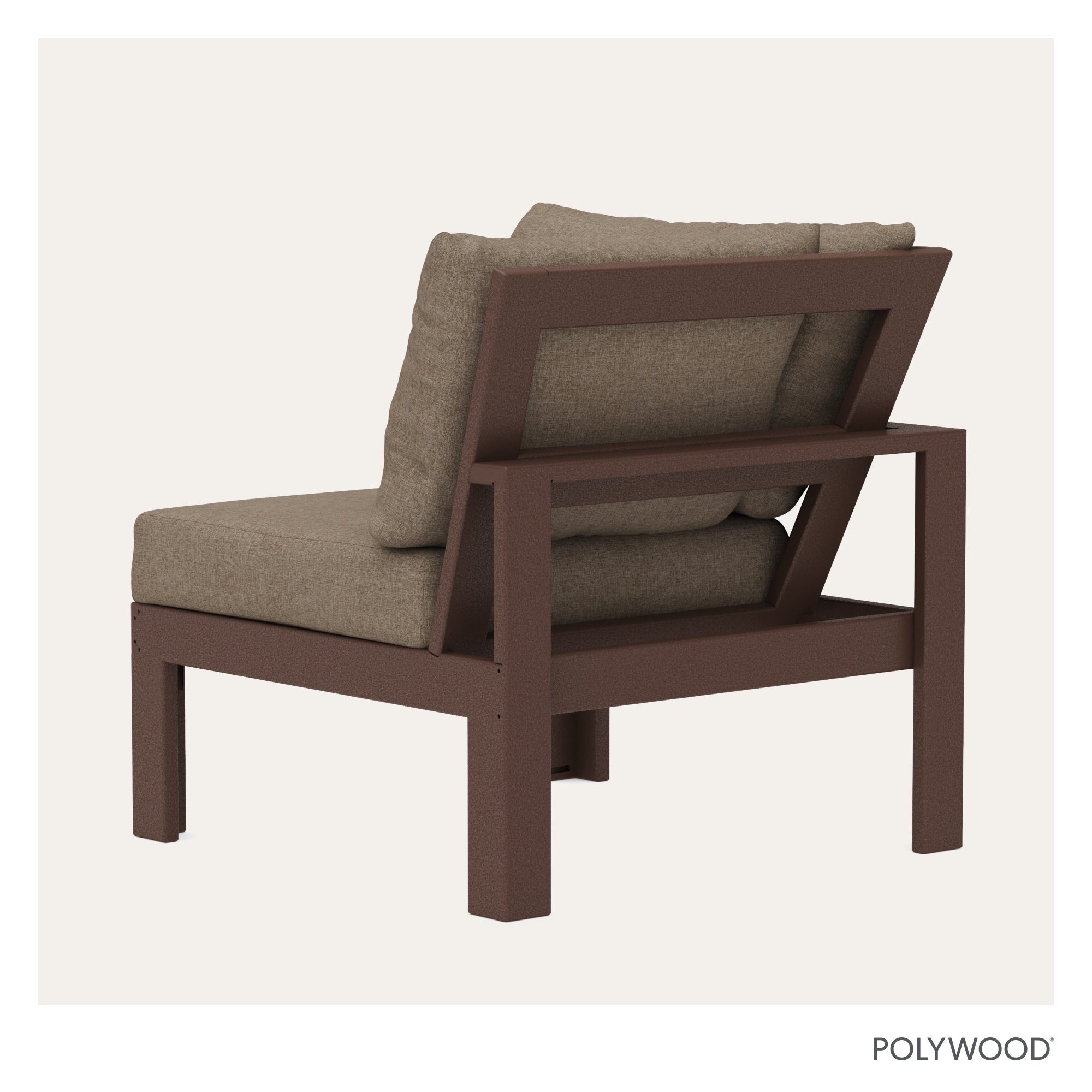 Edge Modular Corner Chair, Mahogany, Spiced Brown Revolution®