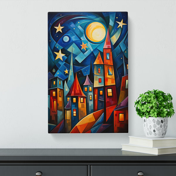 Marlow Home Co. Shooting Star Cubism - No Frame Print | Wayfair.co.uk